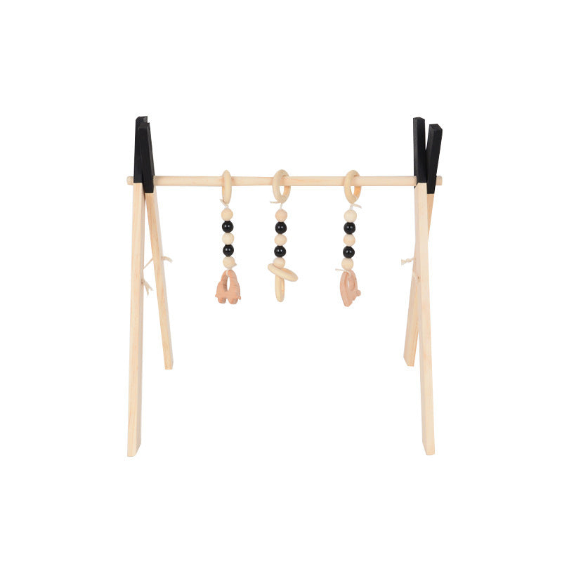 Scandi Wooden Baby Activity Gym | Montessori Hanging Toys for Sensory Play | Newborn to 6 Months