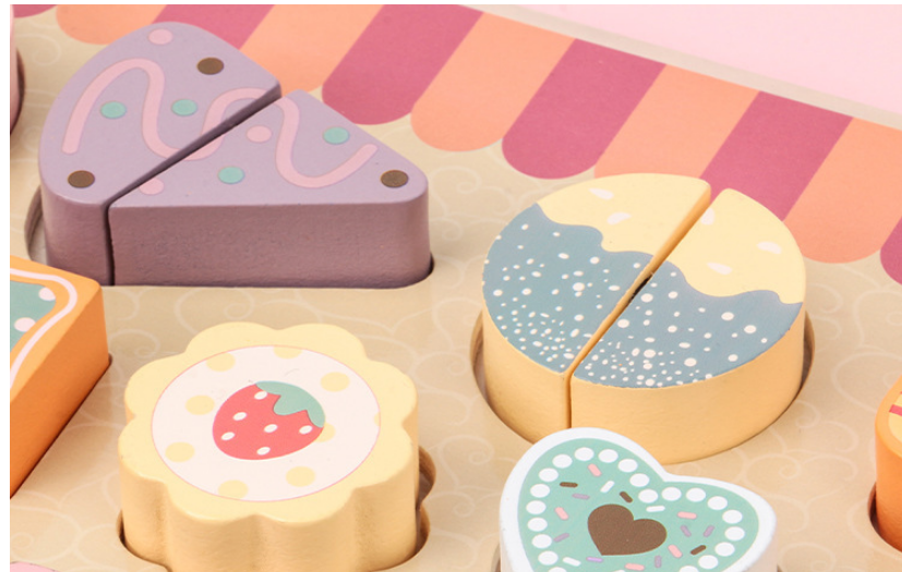 Wooden Bakery Role Play Set | Pretend Bake Shop with Cakes, Pastries & Cash Register