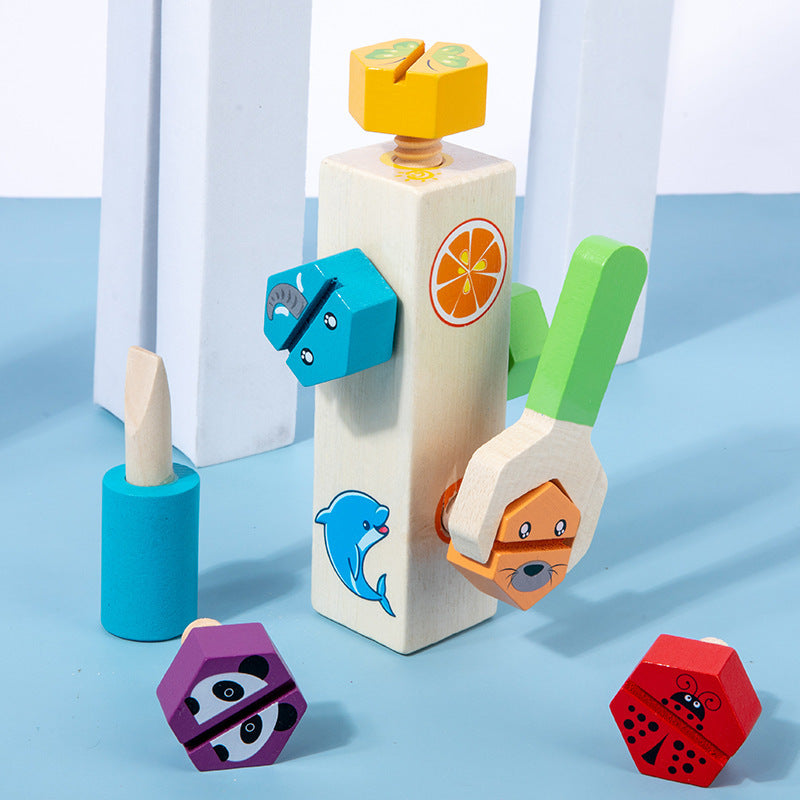 Wooden Screw Block Toy for Kids | Fine Motor & Logical Thinking DIY Activity | Age 3+