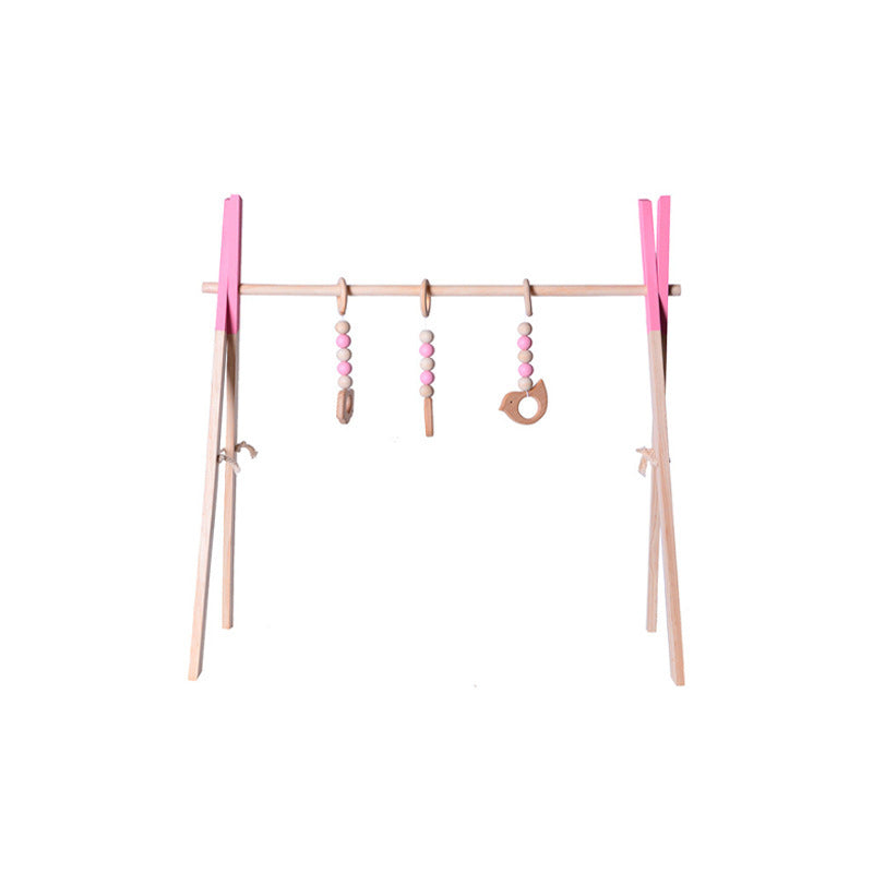 Scandi Wooden Baby Activity Gym | Montessori Hanging Toys for Sensory Play | Newborn to 6 Months